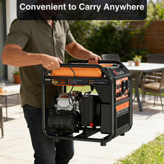 4500W Inverter Generator Gas Powered Generator CO Sensor Portable EPA Compliant