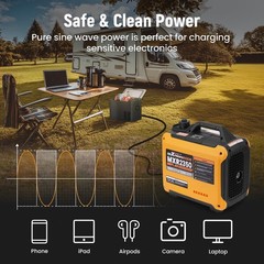 2350W Inverter Generator for Outdoor Recreation, Parallel Ready with Eco Mode