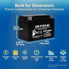 Leakproof 12V AGM Battery with Secure Terminal Alignment