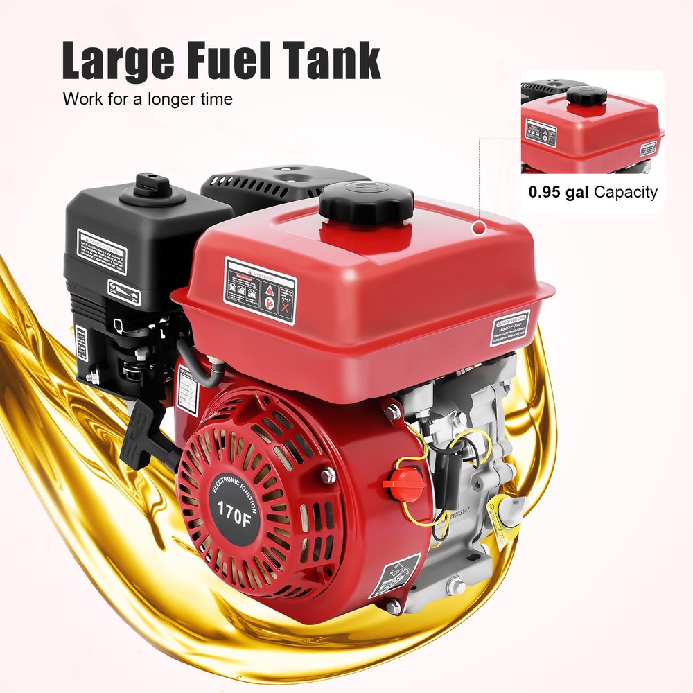 7.5 HP Motor 4 Stroke Gas Powered Portable Engine Gasoline 3000W