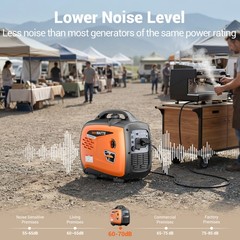 Mutaomay 5KW Portable Inverter Generator Gas Powered Quiet for Home Backup Power
