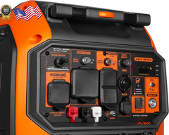 WEN 6800W Quiet Portable Dual Fuel Inverter Generator Electric Start CO Sensor