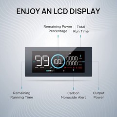 HYBRID GENERATOR Gas & Electric Option Self Auto Charge Turns on With PHONE APP