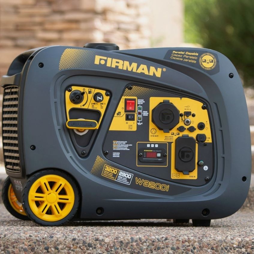 FIRMAN W02981F 3200/2900 Watt Recoil Start Inverter Generator