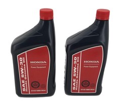 Honda 5W30 Engine Oil 2 Pack Genuine 4 Stroke Power Equipment Oil 08207