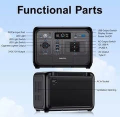 OUKITEL P800E Power Station 800W 512Wh LiFePO4 Solar Battery Generator