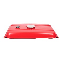 4-Gallon Universal Generator Gas Fuel Tank w/ Chrome Cap Gauge Petcock Valve Red