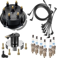 Mercruiser Thunderbolt 4.3 L V6 DISTRIBUTOR CAP ROTOR SPARK PLUG WIRES KIT SET