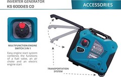 Konner Sohnen KS 6000iEHS CO Gas Inverter Generator + Free Jump Starter