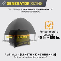 Champion Power Equipment Storm Shield Inverter Generator Cover Weatherproof 8…