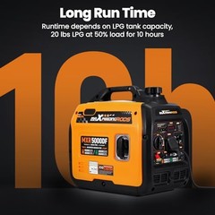 5KW Dual Fuel Inverter Generator for RV Outdoor 5000W Dual Fuel Generator