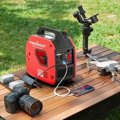 PowerSmart 2350-W Quiet Portable Gas Inverter Generator w/ CO Sensor, Ultralight