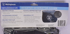 Westinghouse Inverter Generator Cover WH2000iCVR 20″L x 14″W x 17″H or less