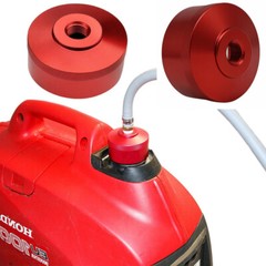 Extended Run Fuel Gas Cap Red For Honda Generator EU2000i EU2200i 1/4″NPT Line