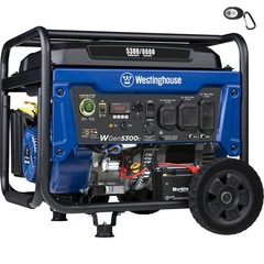 Portable Generator 6600W Remote Electric Start CO Sensor Westinghouse Watt Home