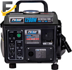 Portable Generator G1200SG 1,200W Carrying Handle Gas-Powered 1200W Black/Gray