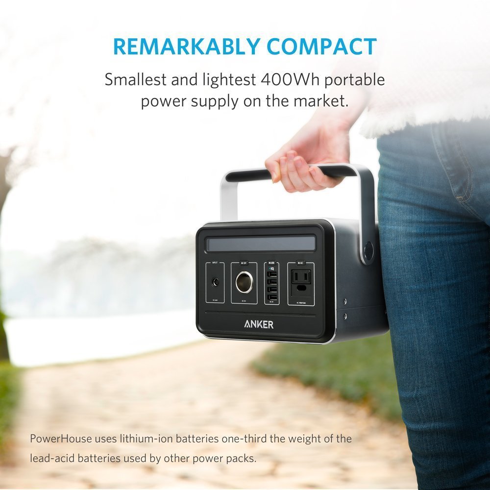 Anker PowerHouse silent inverter 434Wh/120 600mAh portable power New From Japan
