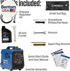 2550 Peak Watt Super Quiet & Lightweight Portable Inverter Generator, RV Ready 3
