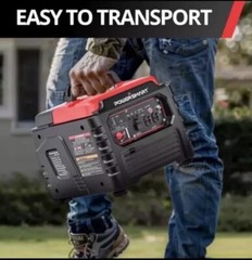 PowerSmart 1500W Gas Portable Inverter Generator Quiet RV Home Camping 4-Stroke