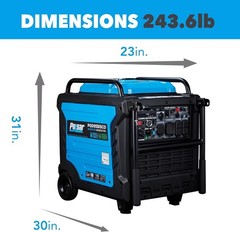 Pulsar 9,500-W Super Quiet Portable Dual Fuel Inverter Generator w/ Remote Start