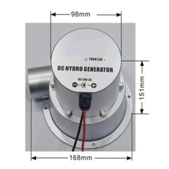 Brushless DC 18V 36W 50W Motor Hydro Generator Water Flow Turbine Generator