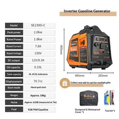 Silent Variable-frequency Gasoline Generator with 220V Outdoor Power Supply