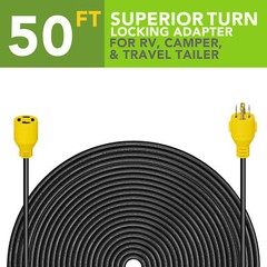 Generator Extension Cord 50 Ft 4 Prong Power Cable 10 4 30 Amp Adapter Plug New