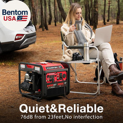 4400W Dual Fuel Portable Generator, 223Cc 4-Stroke OHV Gas/Lpg Powered, 3600W Ra