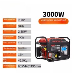 Gasoline Generator 220V Full Copper Commercial Industrial Outdoor Construction