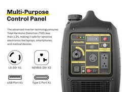 4000W 4 Stroke 7L Tank Inverter Generator RV Home Backup Gas Powered EPA Quite