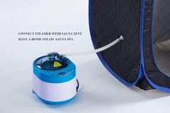 4L Portable Sauna Steamer & Steam Generator in Blue – Remote Control Spa Machine