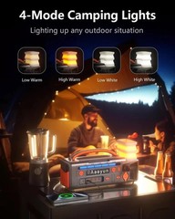 AOY Portable Power Station 300W 296Wh Battery Back-Up Outdoor Indoor Emergency