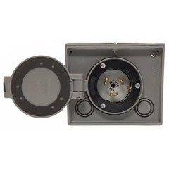 Generac 50 Amp Power Inlet Box, 125/250V, raintight resin, NEMA CS6365 6338