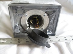 (1) NEW Generac 6338 50 Amp Outdoor Power Inlet Box Plastic CS6365 3R 125/250V
