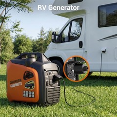 Efurden Portable Inverter Generator Quiet Gas 4300W 58dB Home Backup Emergency