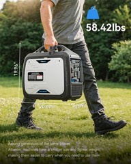 4KW Portable Quite Inverter Generator 4 Stroke Gas Powered Home Backup Camping