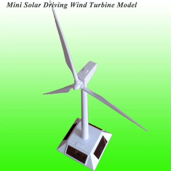 Green Renewable Energy Wind Turbine Solar Power Kids Science Learning Model