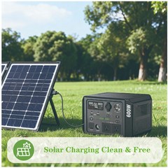 1PCS 600W 537.6Wh LiFePO4 Solar Power Station Outdoor Emergency Backup Generator