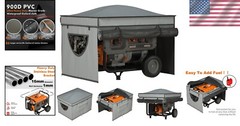 Outdoor Heavy-Duty Generator Tent with Pointed Roof – 100% Waterproof Protection