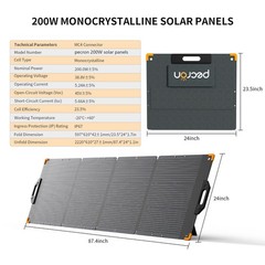 pecron F3000LFP Portable Power Station 3072Wh Solar Generator w/200W Solar Panel
