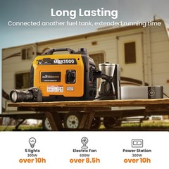 3500 Watt Inverter Generator Generators Portable Gasoline Quiet for Home Backup