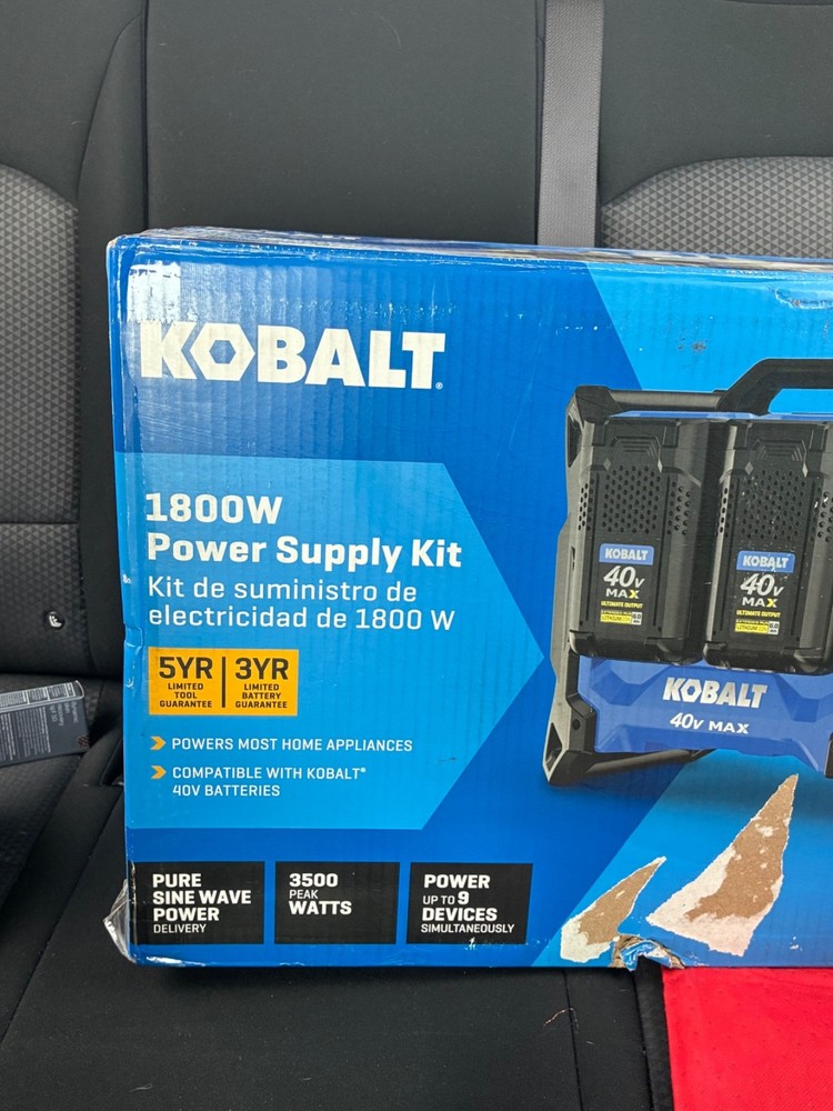 NEW OB KOBALT KBS 1040B-03 1800W 40V Portable Power Station Tool Only