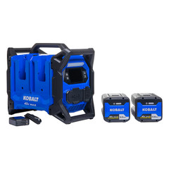 KOBALT 40V – 1800 Watts Portable Power Station ( Includes 2, 6.0 Ah Batteries )