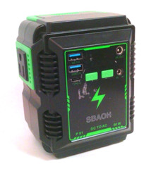 SBAOH~Portable Power Station~20000mAh~Solar Generator~110V/80W~AC Outlet~LED