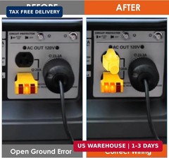 Dreyoo Neutral Ground Bonding Plug for Portable Inverter Generator, Grounding Pl