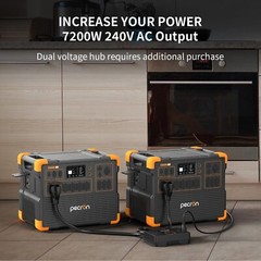PECRON 2*e3600lfp Portable Power Station 3072Wh 3600W Home Backup Generator
