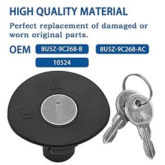 Locking Gas Cap Fuel Tank Cap w/Keys Compatible with Ford F150, Edge, Escape,