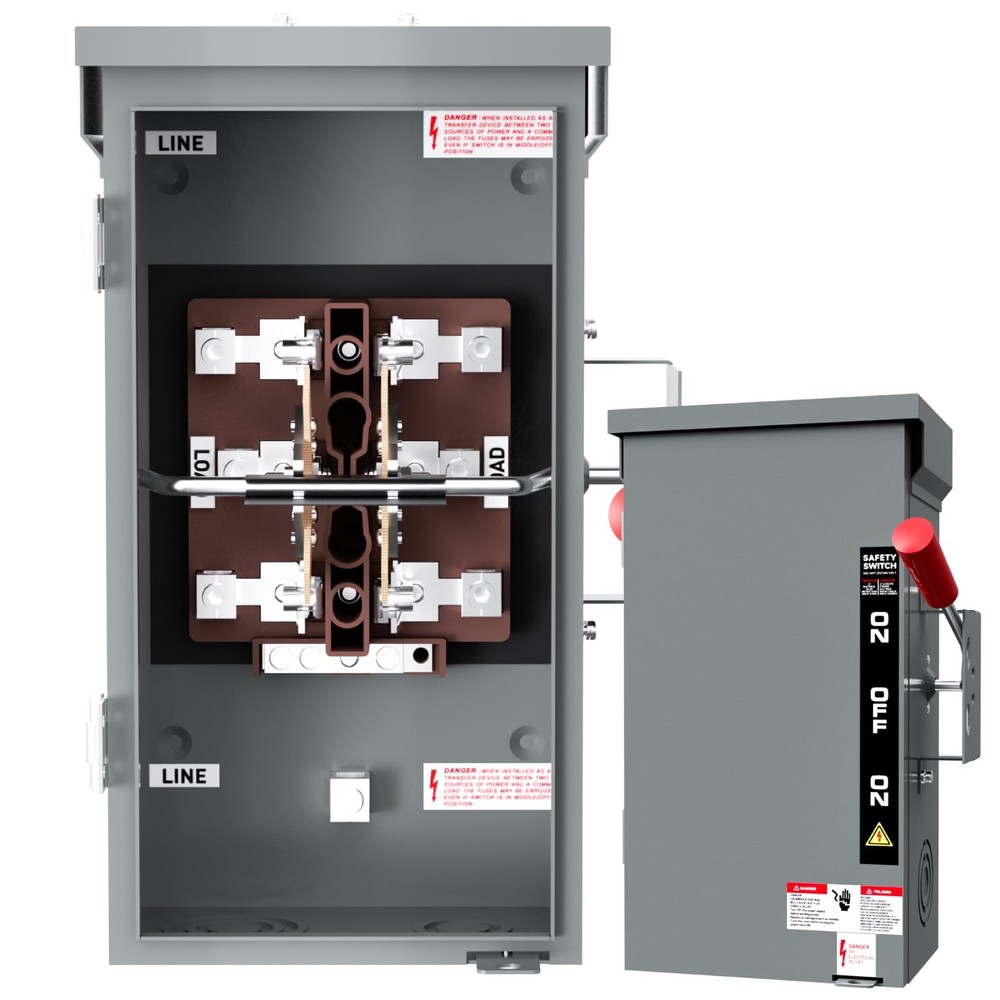 200A Manual Generator Transfer Switch,Heavy Duty 48000W General Double-Throw…