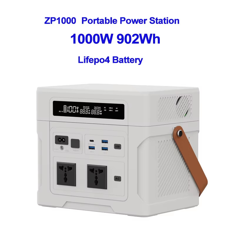 902Wh/1804Wh/2706Wh 1000W Portable Power Station with LiFePo4 Battery Parallel E