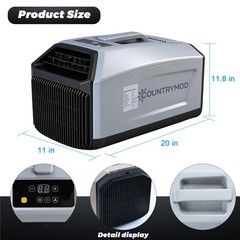 Countrymod 110V Smart Portable Air Conditioner 5000BTU Cool for Outdoor/Camping
